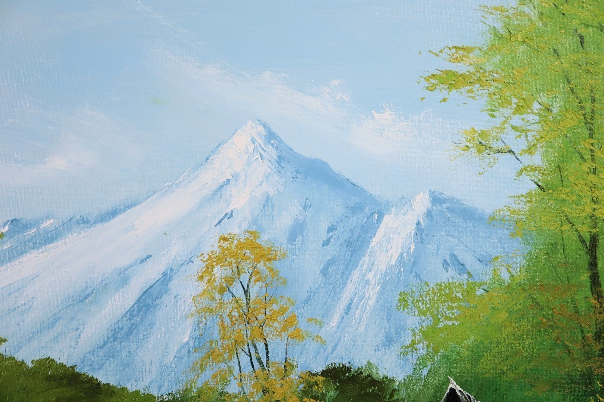 油彩 (穂高連峰) 永田金吾 油彩 (穂高連峰) 永田金吾 油彩 (穂高連峰