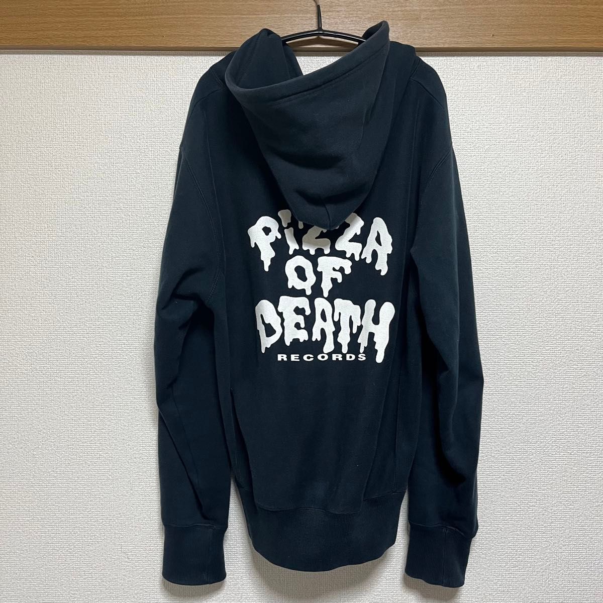 フォロー割あり】pizza of death パーカー S 黒色 ピザオブデス ロック