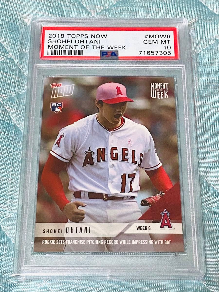 PSA102018 2018 Topps Now 大谷翔平 Moment Of The Week MOW-6W Winner