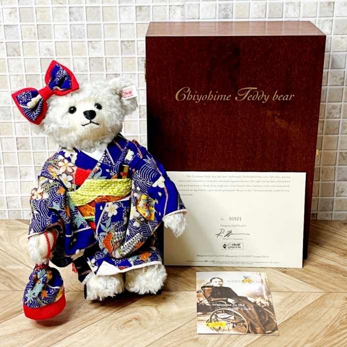 証明書付き steiff テディベア 松姫 1500体限定 2003年 証明書付き