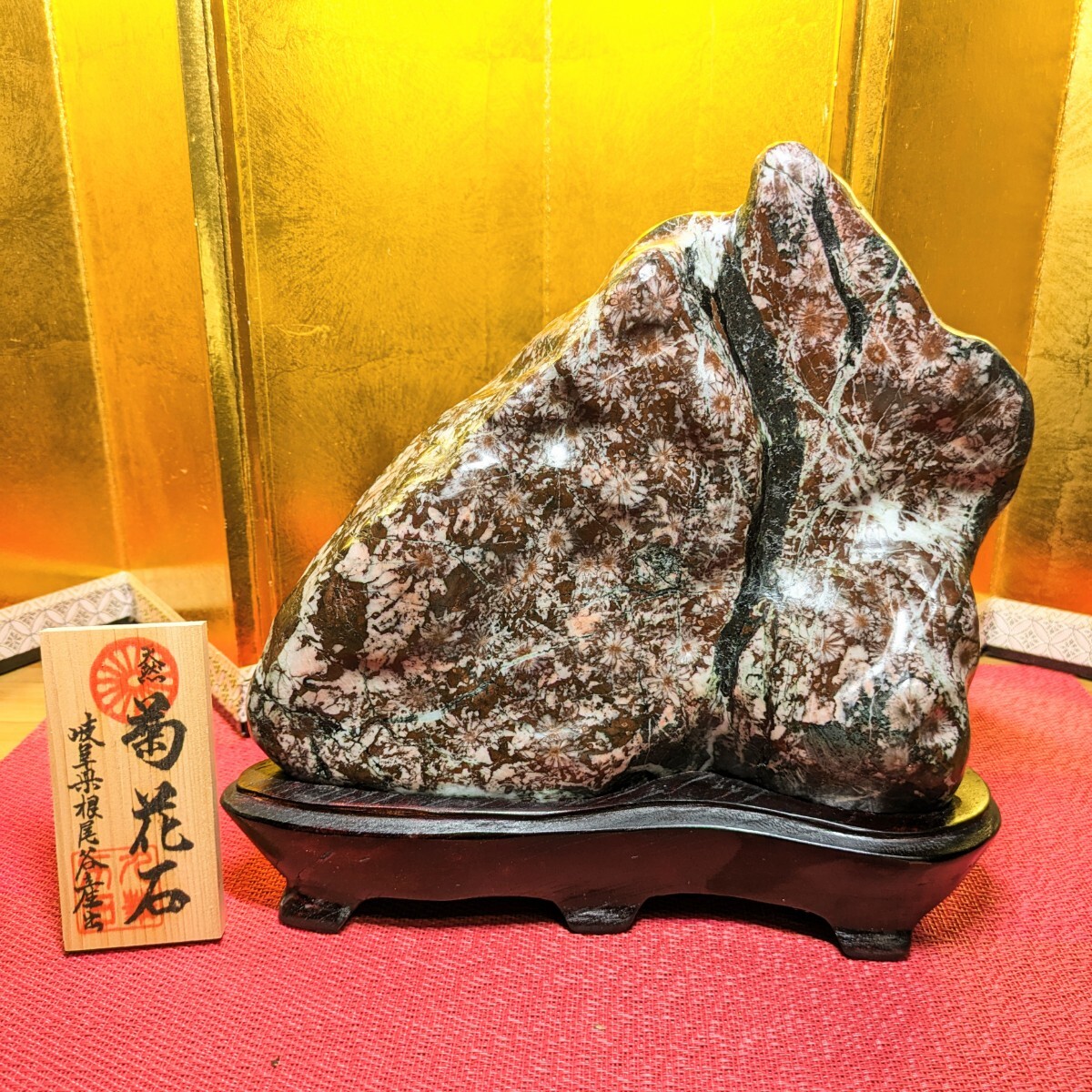 HX樣専用】菊花石 岐阜県根尾谷産772g 鑑賞石 観賞石 水石 盆石 鉱物