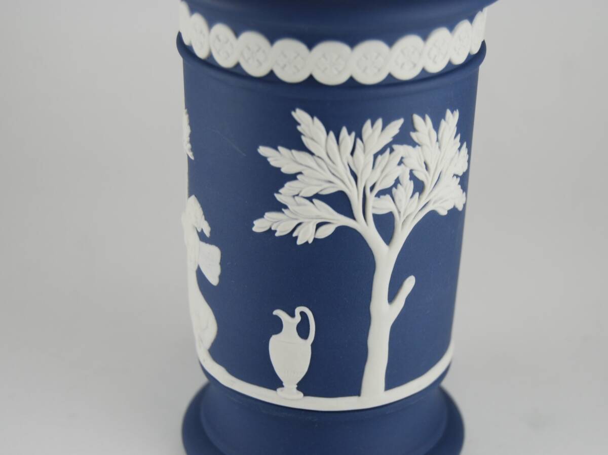 ◎ウエッジウッド ブラック ジャスパー 花瓶 蓋付き 壷 ②