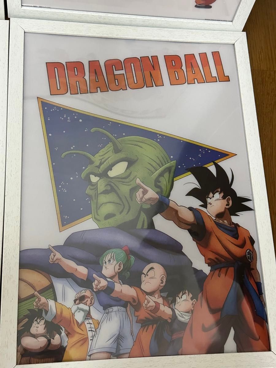 ドラゴンボール ビジュアルボード A3原画ポスター セット 白色額縁入り