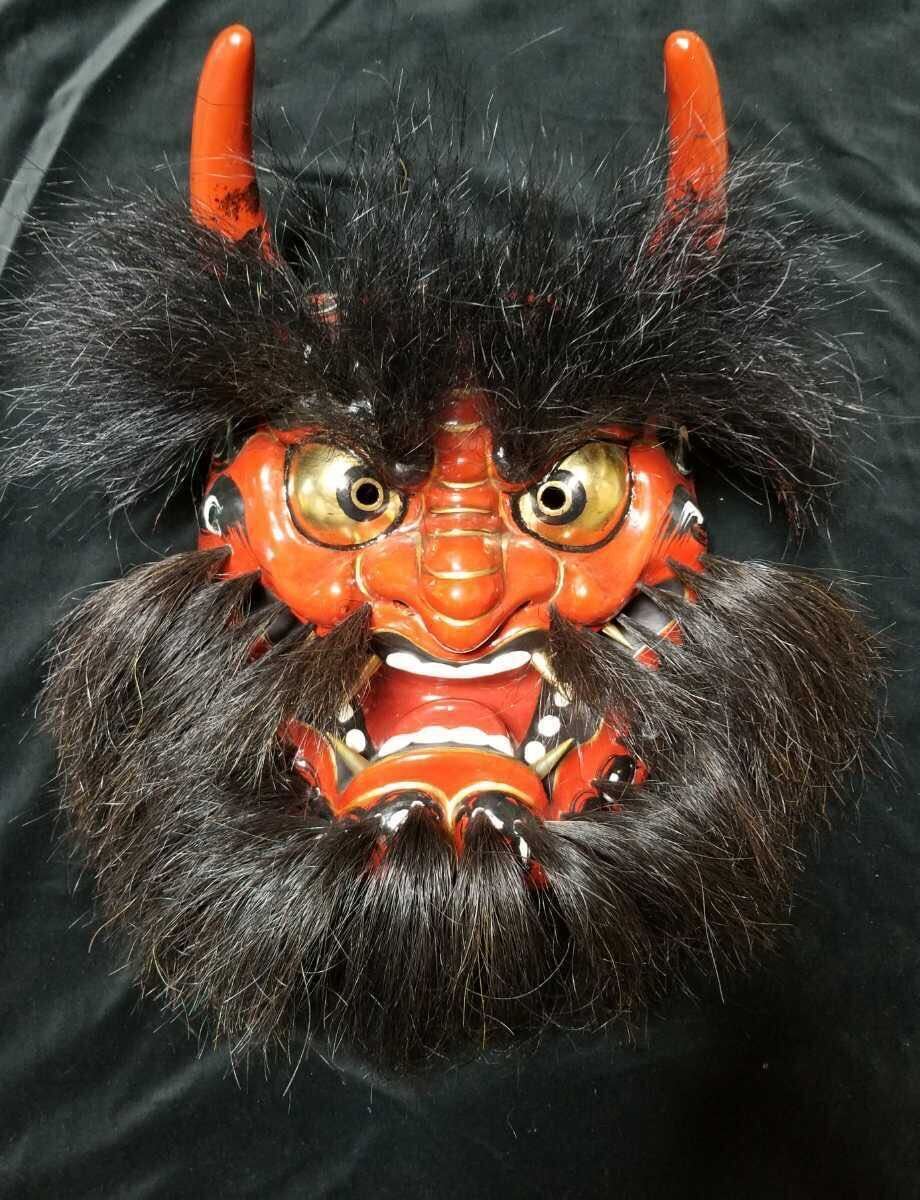 Yahoo!オークション - 石見長浜 石見神楽面 日下義明 神楽面 魔除け 能