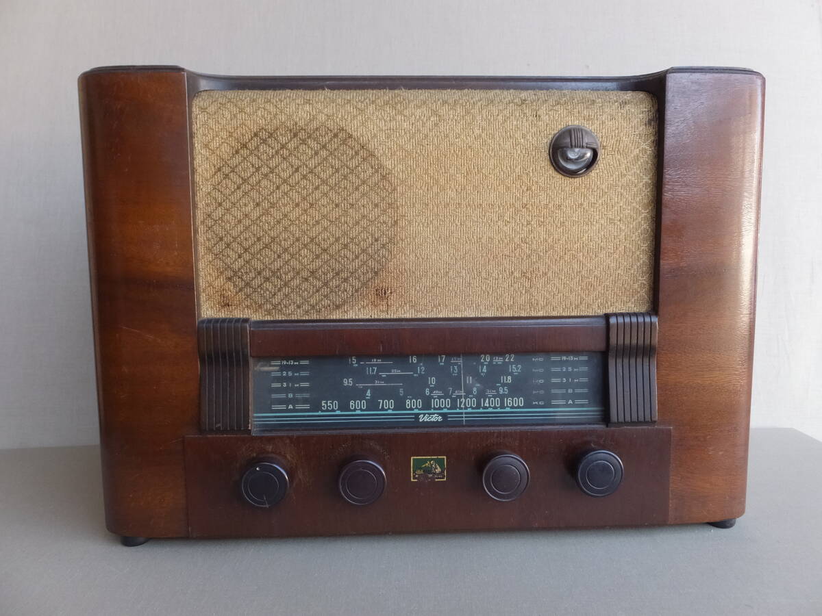 Yahoo!オークション - 昭和レトロのビクターALL WAVE 7級木製箱真空管