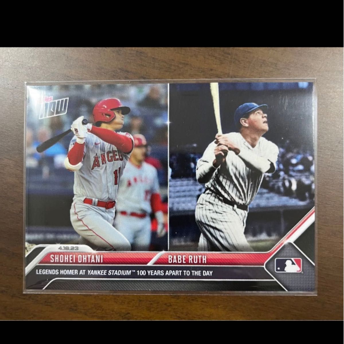 ベーブルース＆大谷翔平 2018 限定版 ROOKIE Card 2 ベーブルース