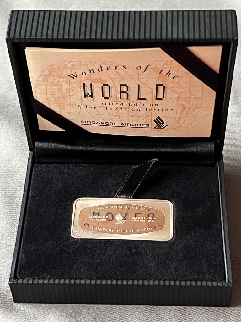 シンガポール航空 記念シルバー インゴット ＋1970年NZ記念