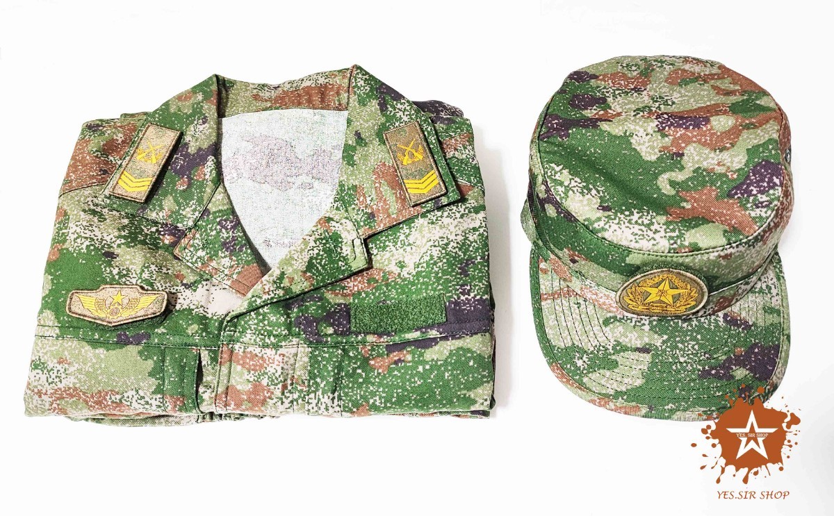 Yes Sir shop】 中国軍 中国人民解放軍 21式 星空林地迷彩 作戦服 戦闘