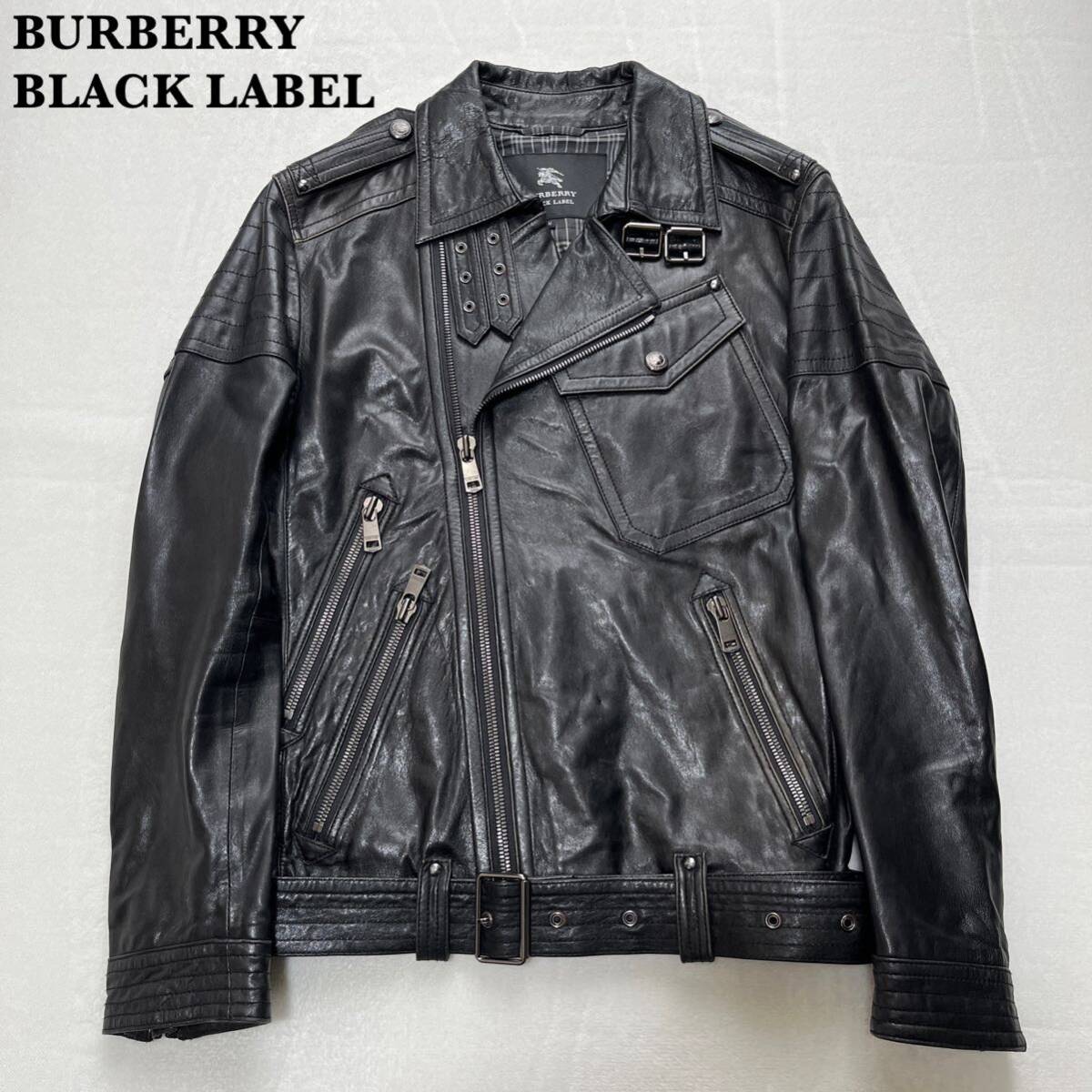 美品】高級 BURBERRY BLACKLABEL ライダースジャケット M｜Yahoo