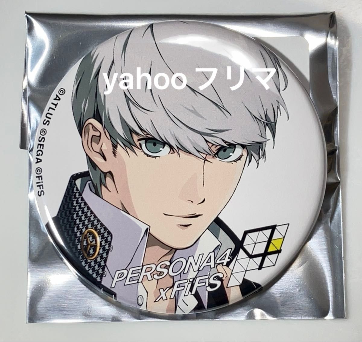 1) ペルソナ3/4/5 × FiFS 缶バッジ 主人公 鳴上悠 1) ペルソナ3/4/5