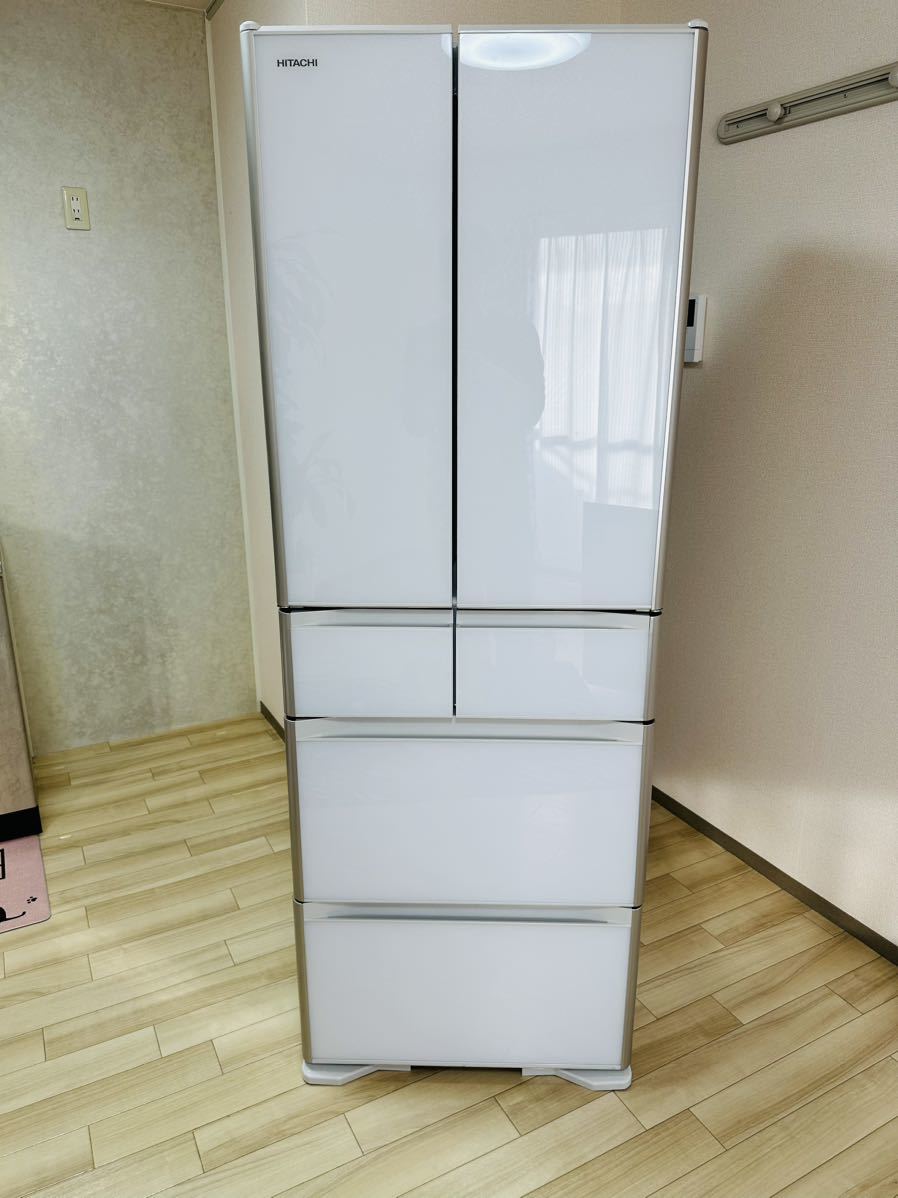 日立 R-XG4300H(XW) 冷蔵庫 430L 2018年製 日立 真空チルド R-XG4300H