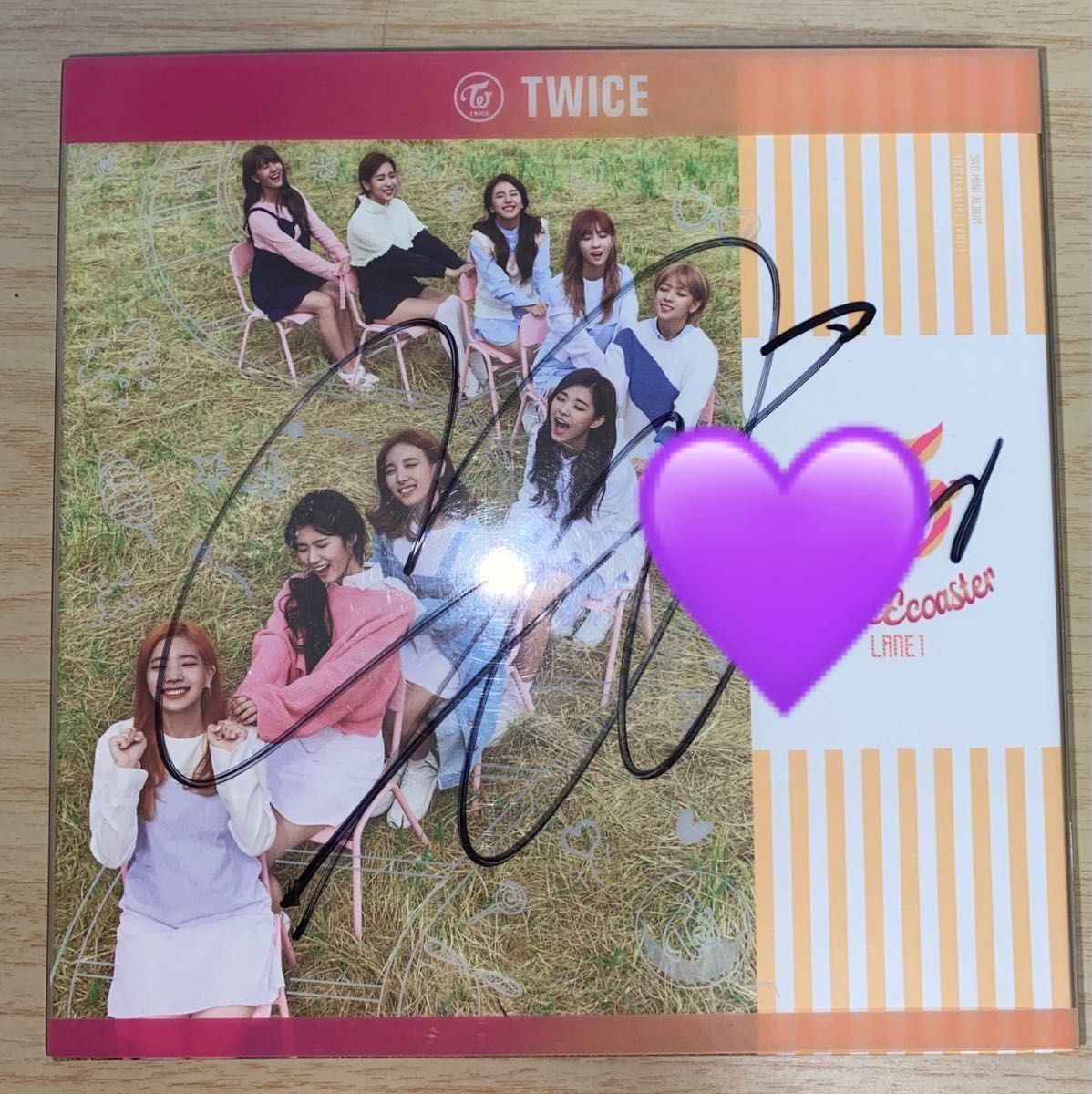 TWICE ミナ 直筆サイン入り チェキ ポラロイド TWICE2 ミナ 直筆サイン