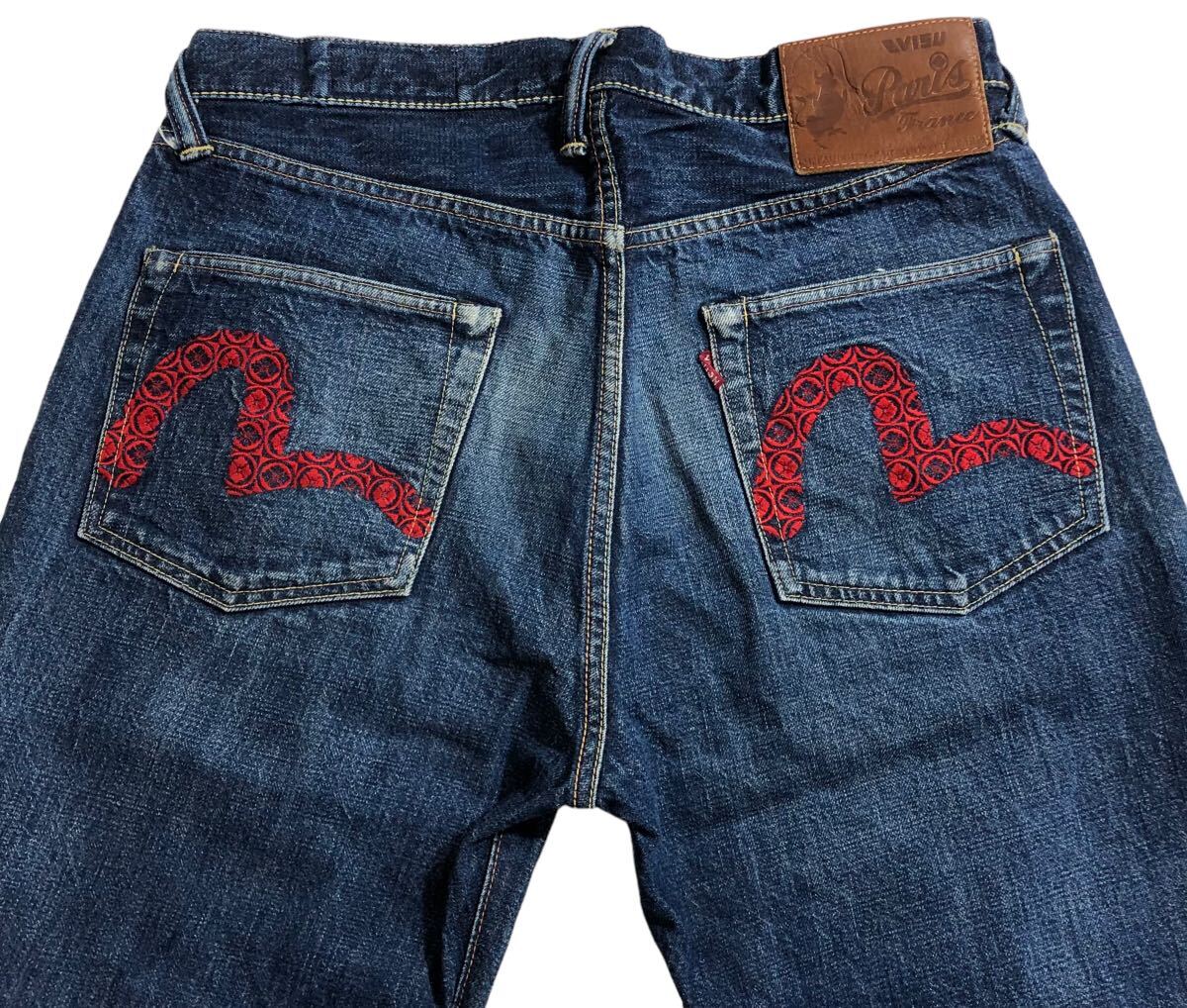 EVISU✕SIOTANI BROTHFRS／刺繍＆ビックカモメ／W36✕L33 激レア EVISU