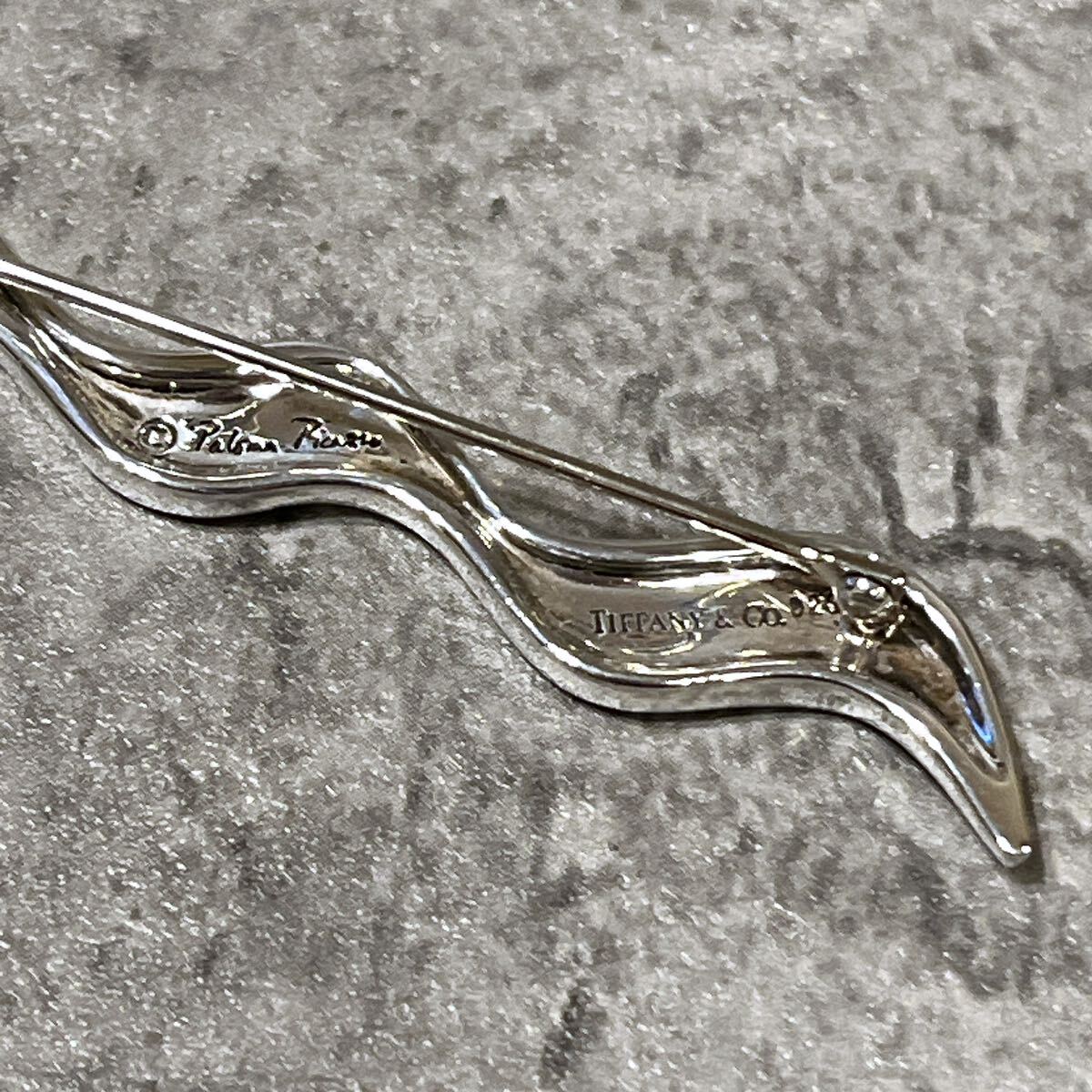 希少 美品 Tiffany ティファニー ツイスト シルバー ブローチ ピン
