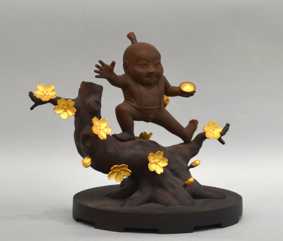 Yahoo!オークション - 【薮内佐斗司】 花咲か童子 ブロンズ 現在彫刻界