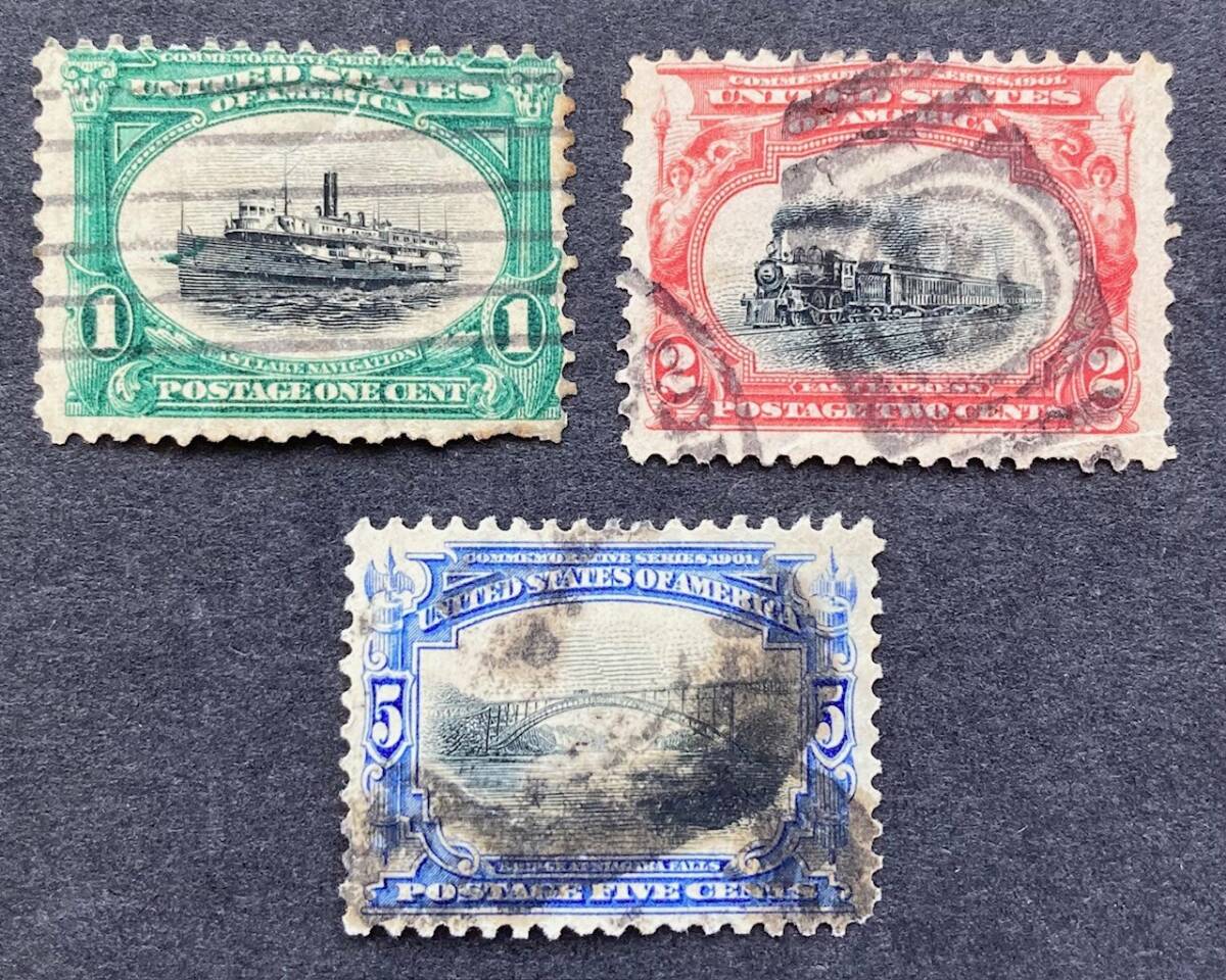 外国切手6枚（アメリカ：パン・アメリカン博覧会） 外国切手6枚