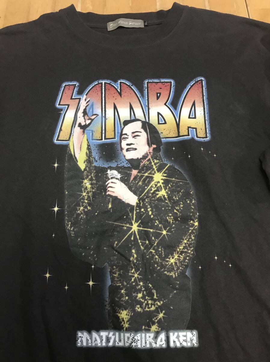 古着 マツケンサンバ ROCK Tシャツ XLサイズ 松平健 SAMBA MATSUDAIRA