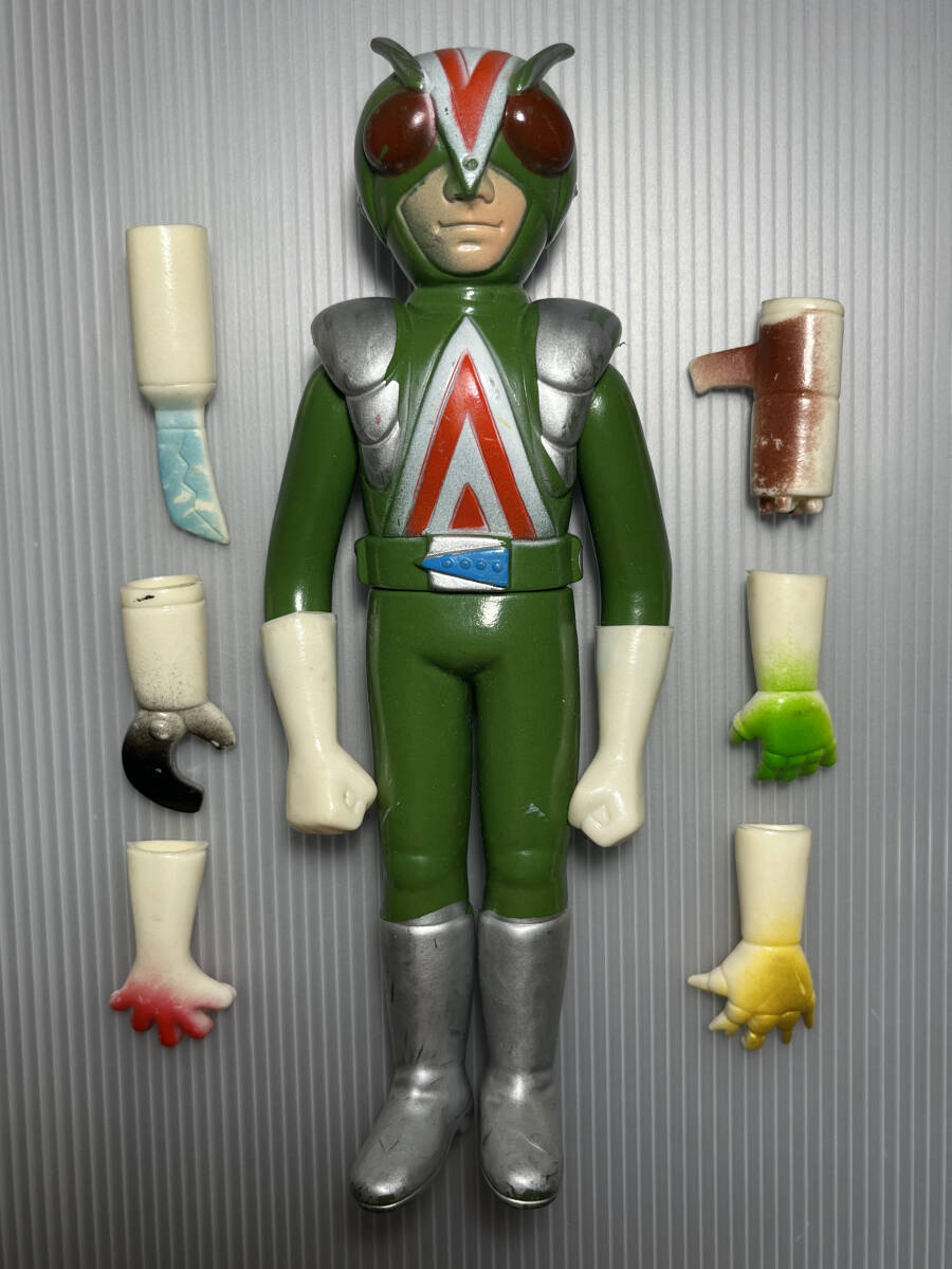 Yahoo!オークション - ライダーマン パチ 無版権 ミドルサイズ ソフビ