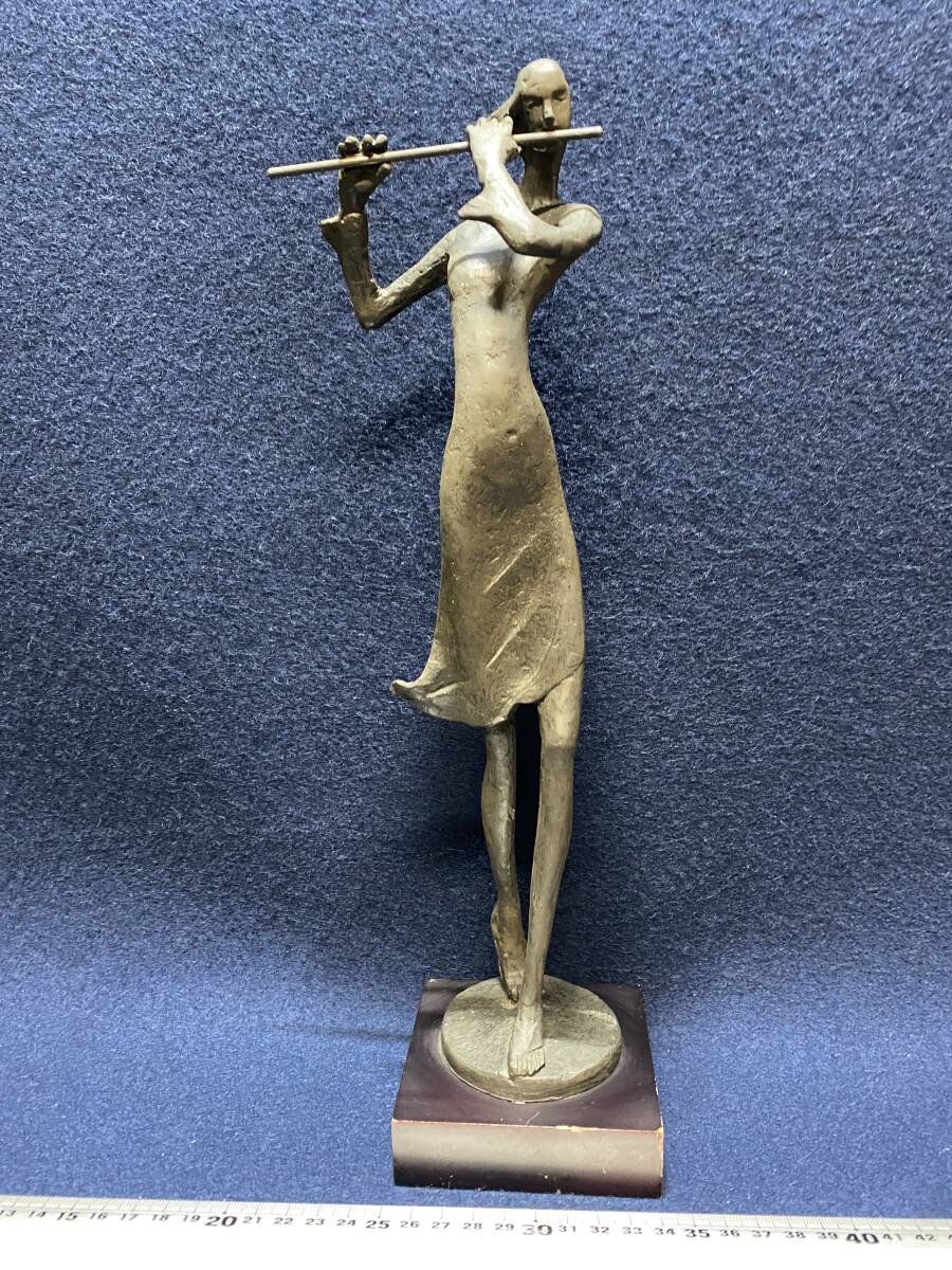 ブロンズ 女性像 抽象 モダンアート ブロンズ像 時代金工 金属工芸