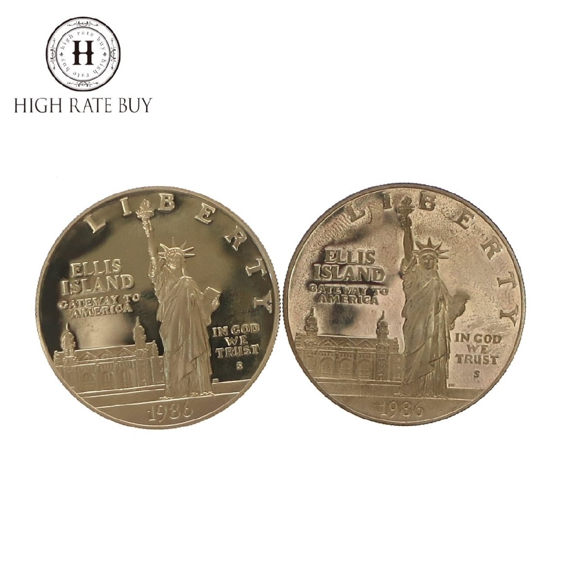 アメリカ1986年 自由の女神 1ドル銀貨 リバティコイン ワンダラー