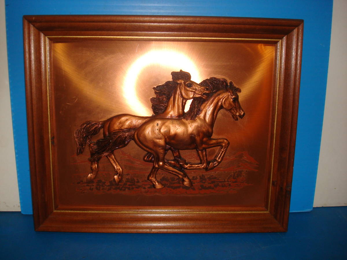 Yahoo!オークション - 「双馬」銅版画 DU1