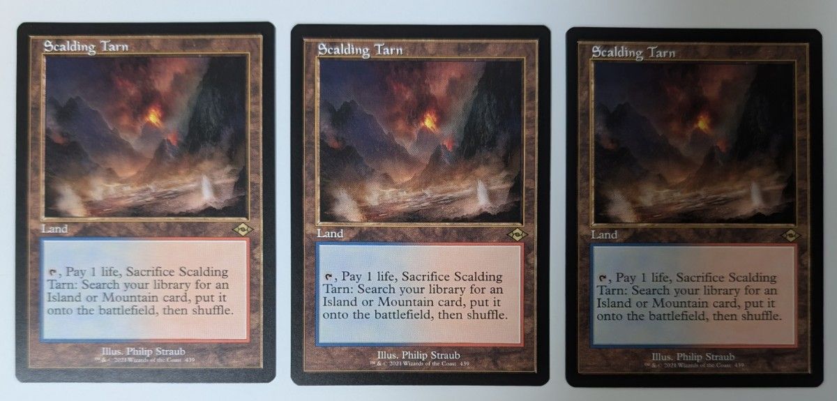 MTG 沸騰する小湖 旧枠 英語 二枚セット 沸騰する小湖/Scalding Tarn旧