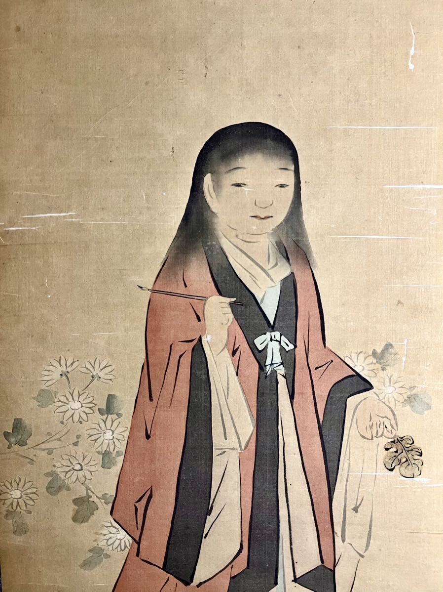 中国 掛軸 清朝 工芸品 宮廷 画家 中国 掛軸 清朝 工芸品 宮廷 画家