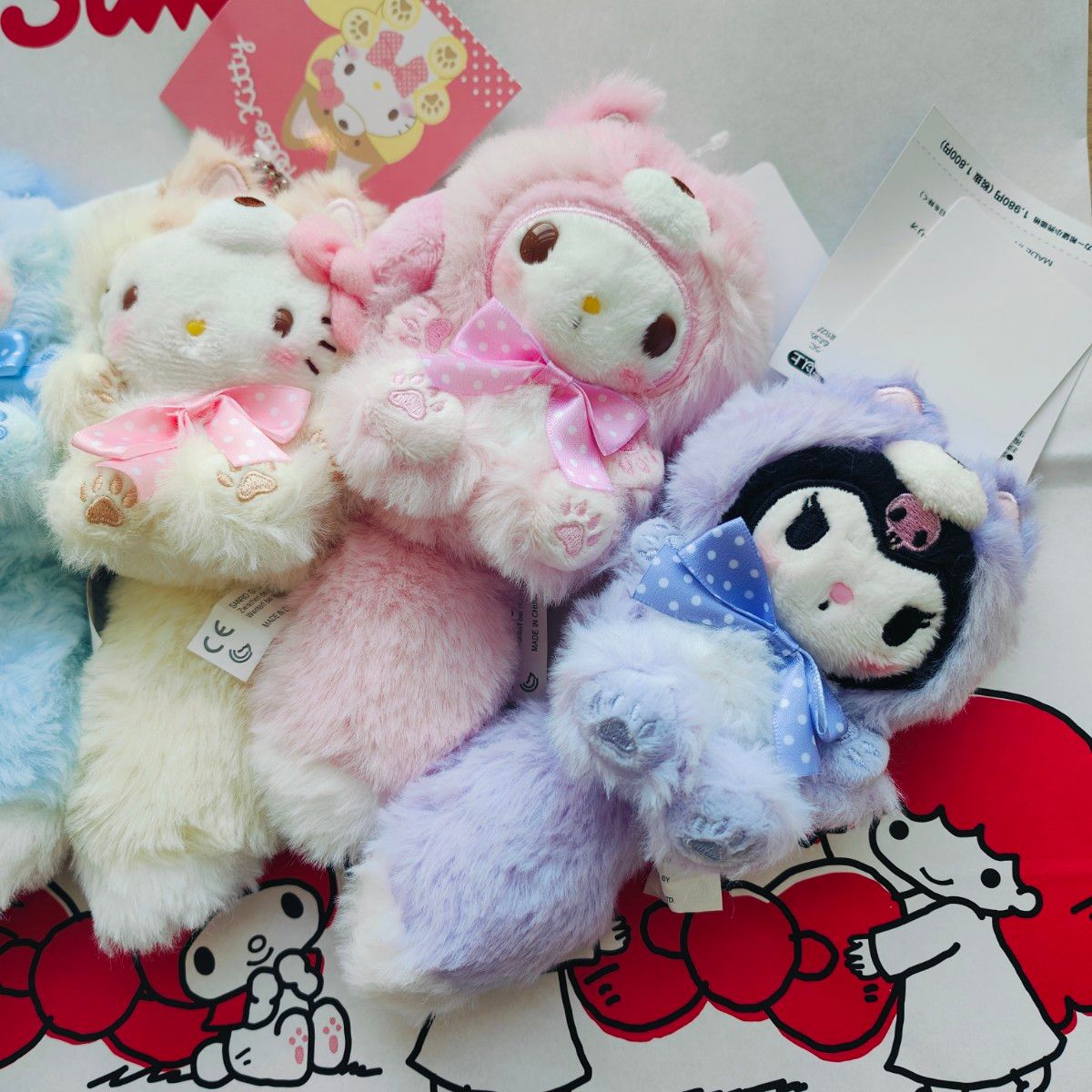 北海道限定 サンリオ キタキツネ ぬいぐるみ マスコット 全種類セット