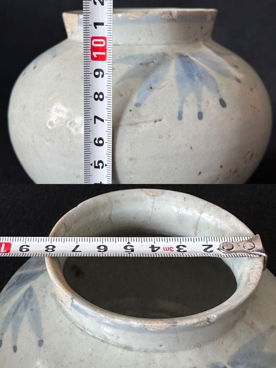 李朝 韓国美術 朝鮮美術 花器 中国古美術 染付 オブジェ 【公式通販】