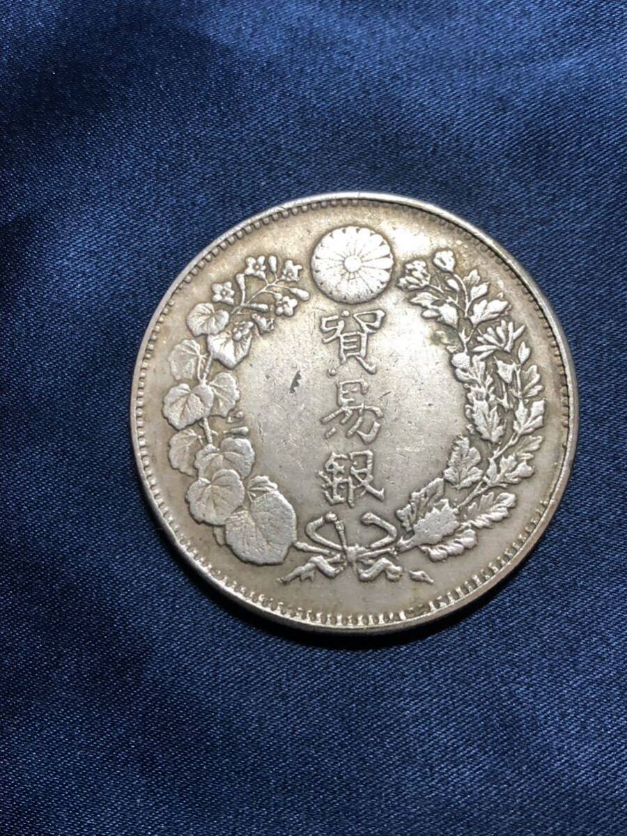 CAG CLEANED XF DETAIL 明治十八年 特年 大型 新一円銀貨 CAG CLEANED