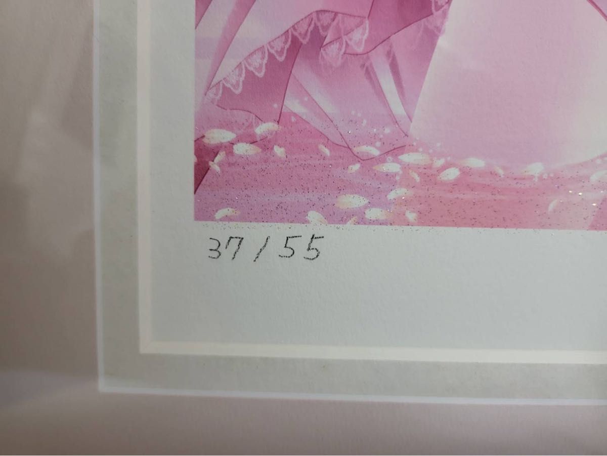 版画 てぃんくる 雪月華舞 アールビバン ミクスドメディア 作品番号37