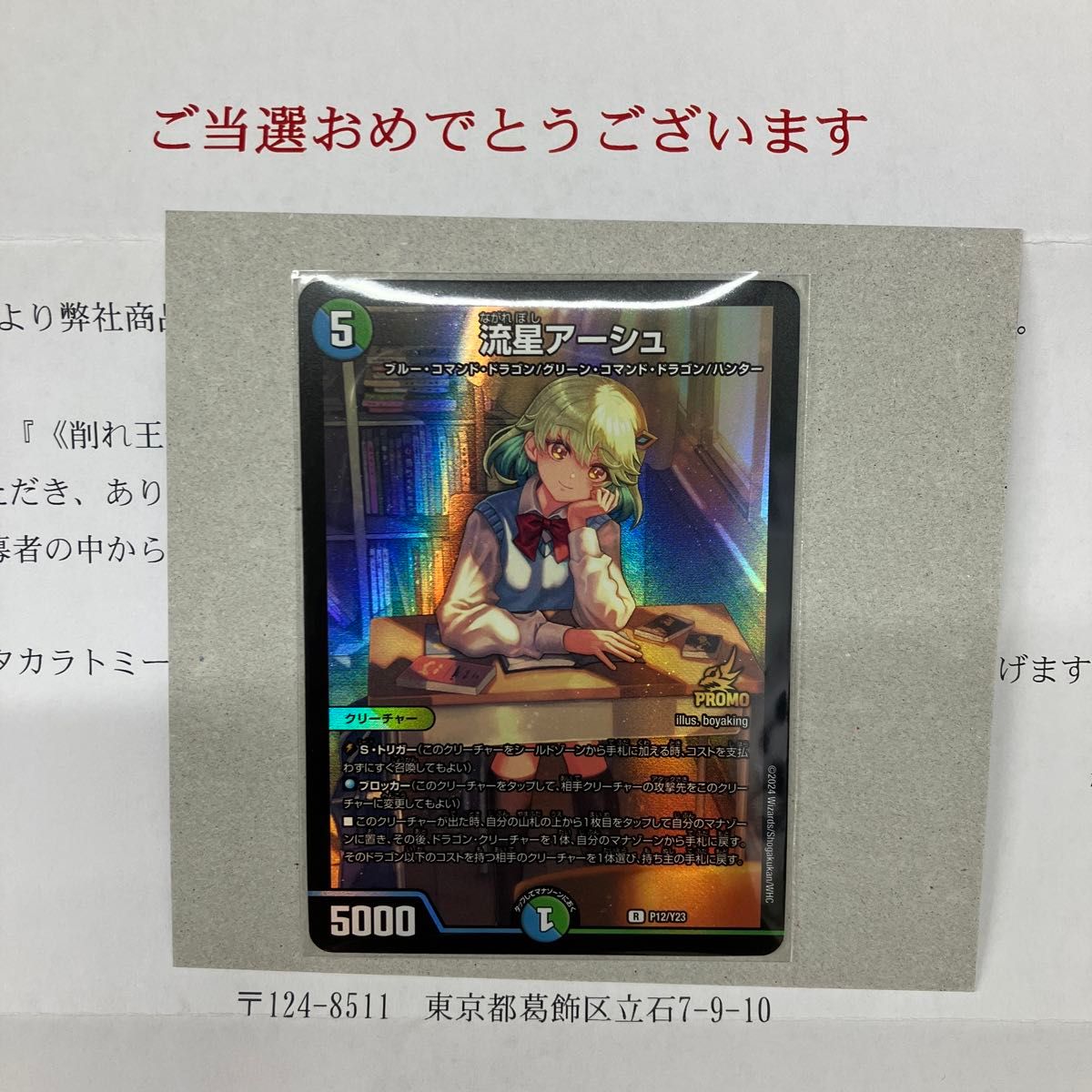 流星アーシュ プロモ P12/Y23 流星アーシュ | デュエルマスターズ