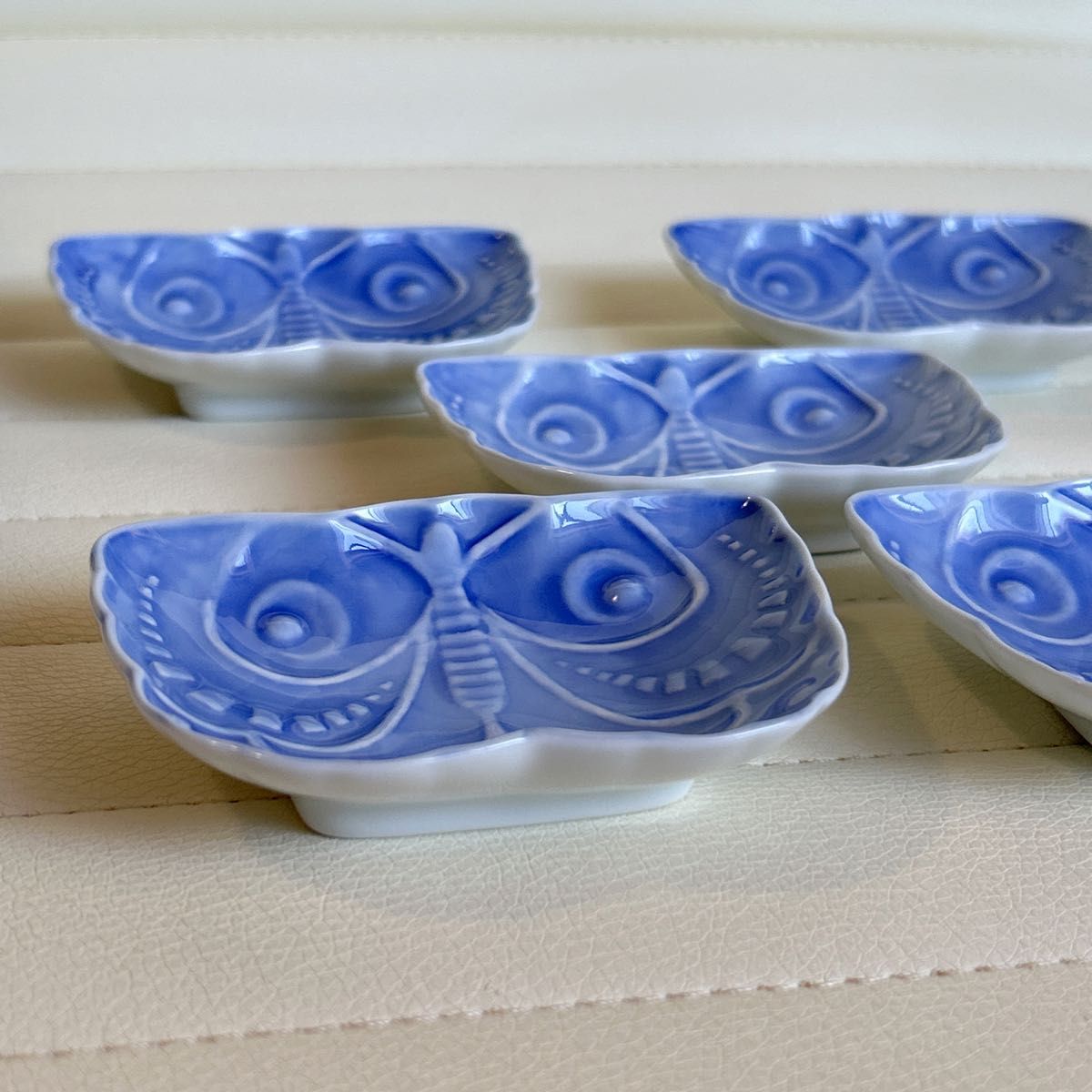 皿 伊万里染付皿 蝶形皿 5枚セット 皿 伊万里染付皿 蝶形皿 5枚セット