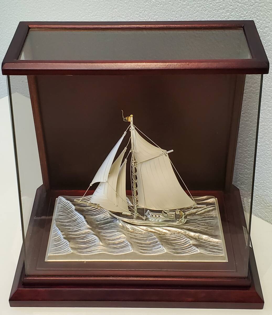 スターリングシルバー ヨット模型 TAKEHIKO