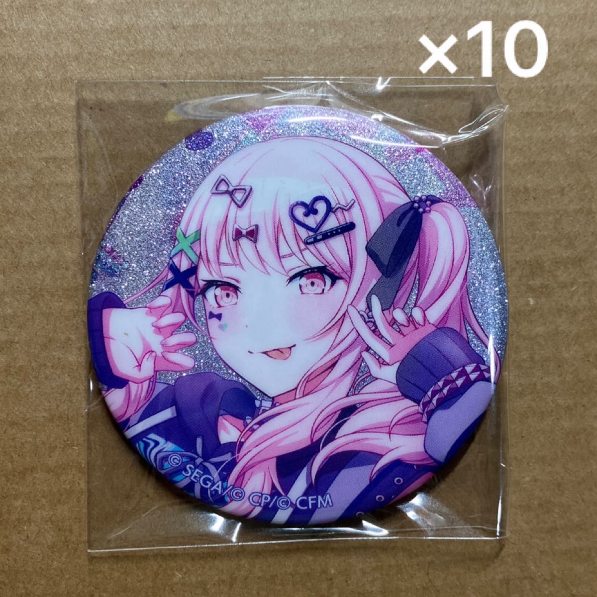 プロセカ 暁山瑞希 グリッター缶バッジ 良い プロセカ グリッター缶