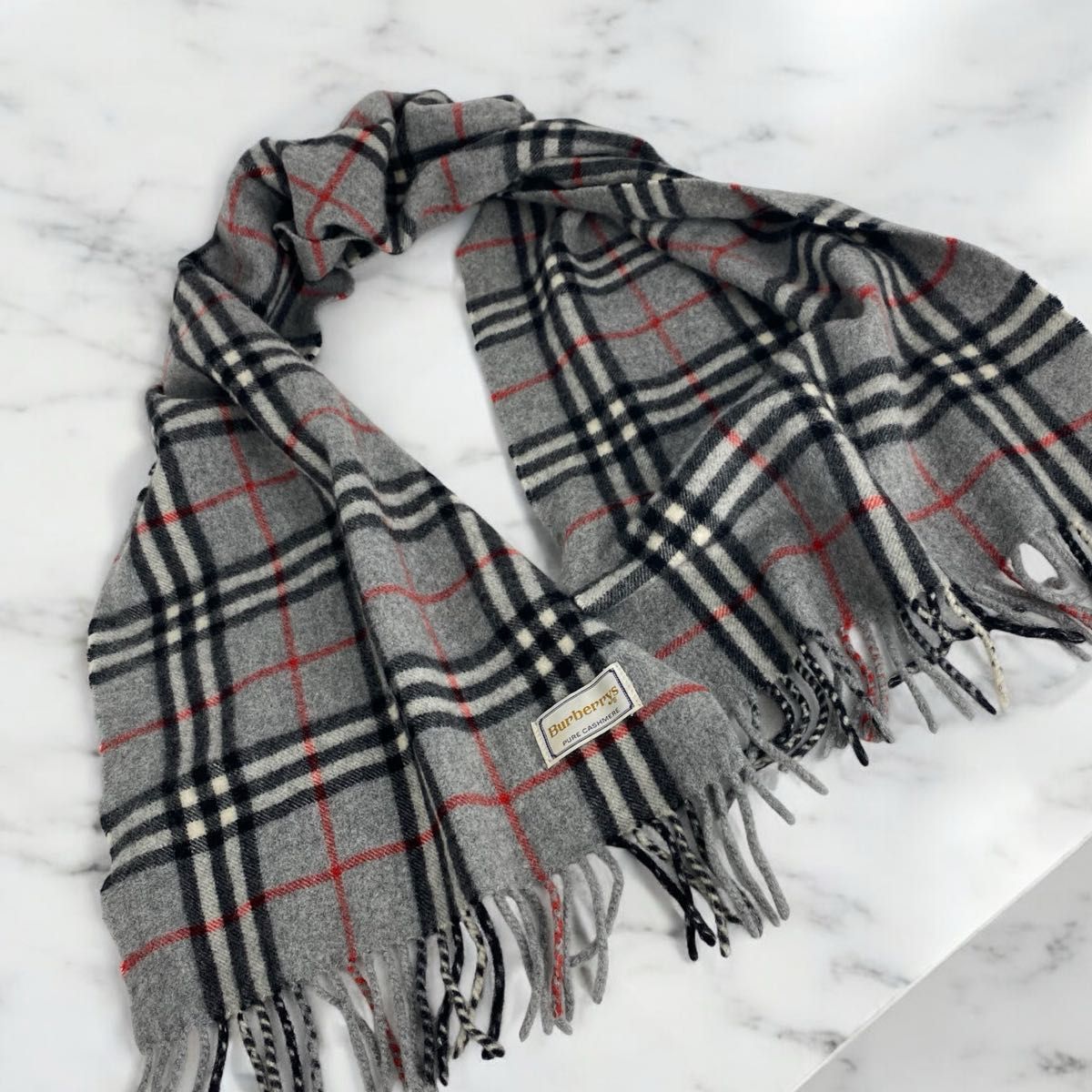 極美品】Burberrys / ピュアカシミヤ マフラー / 王道ノバチェック