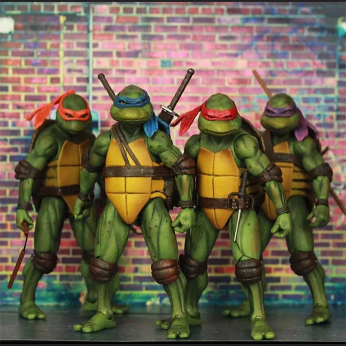 輸入品】4体セット ミュータント ニンジャ タートルズ7インチ