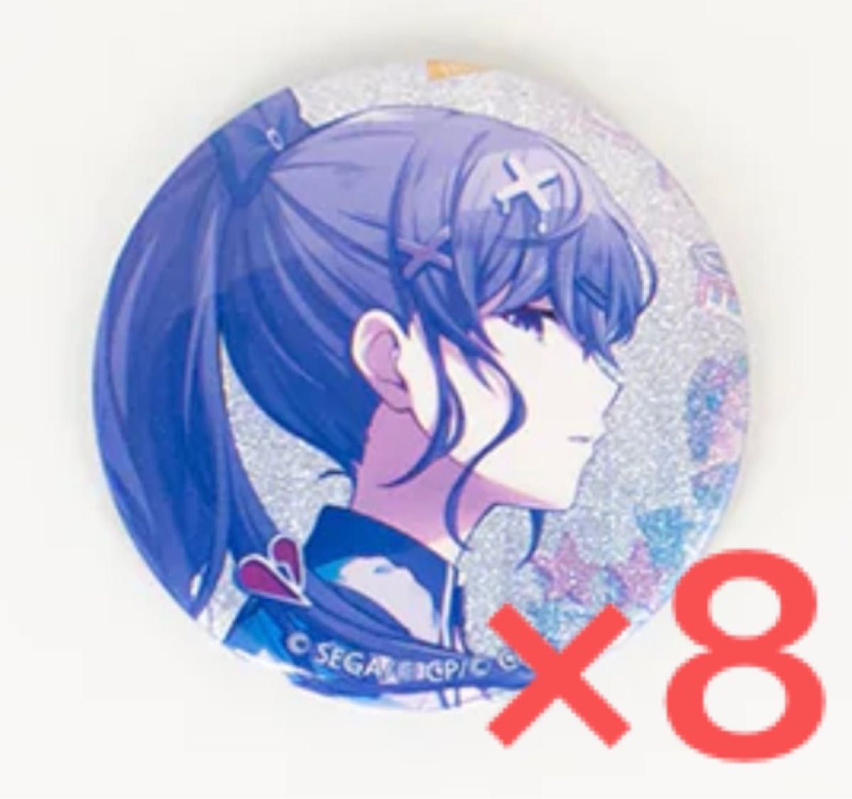 プロジェクトセカイ 26C グリッター缶バッジ 朝比奈まふゆ 8個セット I