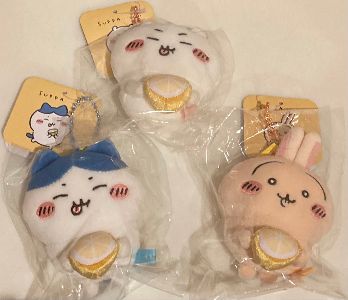 ちいかわ ハチワレ うさぎ マスコット 3点セット suppa スッパ レモン