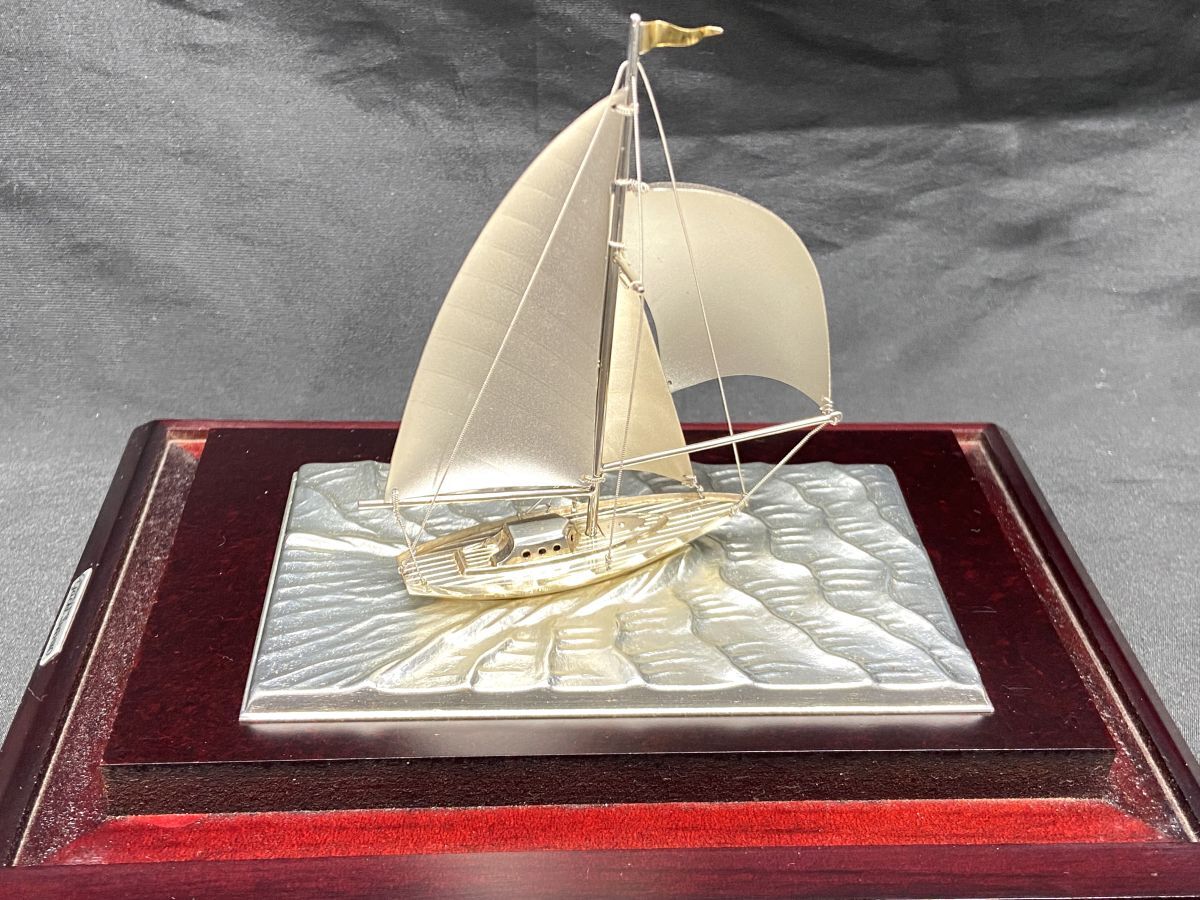 SILVER 985 TAKEHIKO 武比古 銀製 ヨット 船 インテリア置物 SILVER