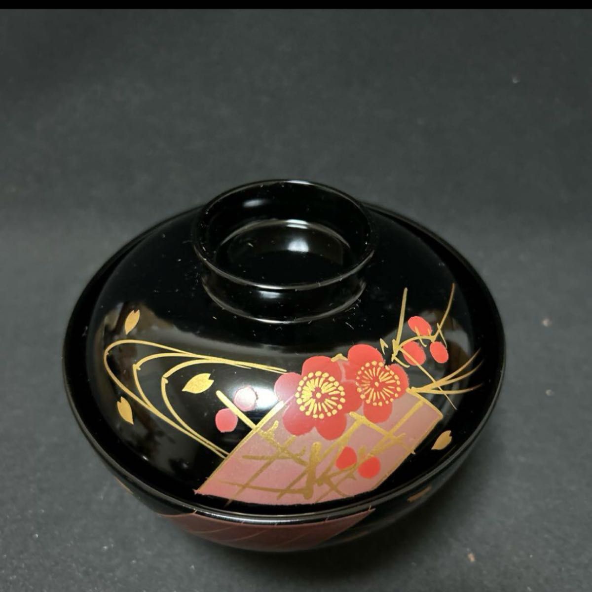 会津塗 特選漆器 御吸物椀 耕造作 蓋付 5客 共箱付 和食器 汁椀 吸物椀