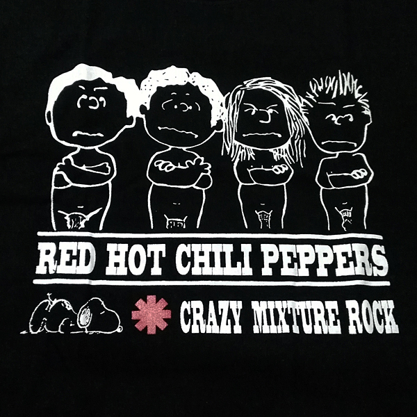 送込【レッチリ】Red Hot Chili Peppers × peanuts風/ブラック☆選べる