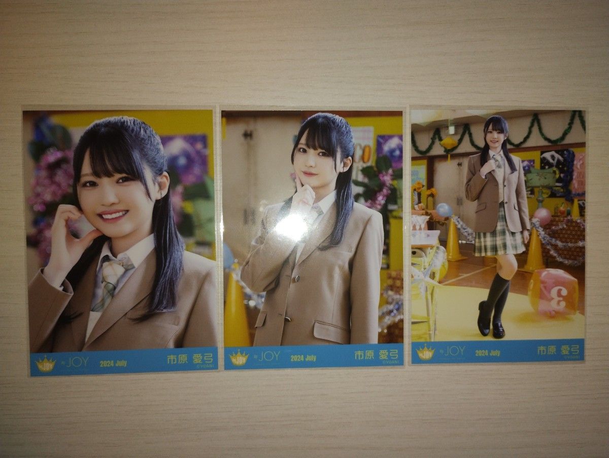 市原愛弓 生写真 3周年コンサート衣装 直筆 ニアジョイ ≒JOY