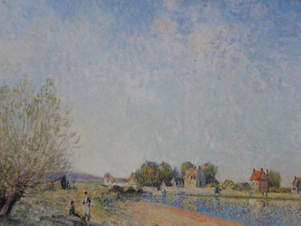 A・シスレー、LES RAMEURS、希少画集画、新品高級額 A・シスレー、LES