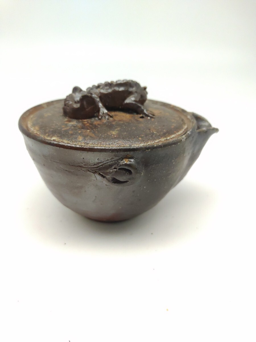 備前焼 手造宝瓶 煎茶道具 煎茶器 在銘