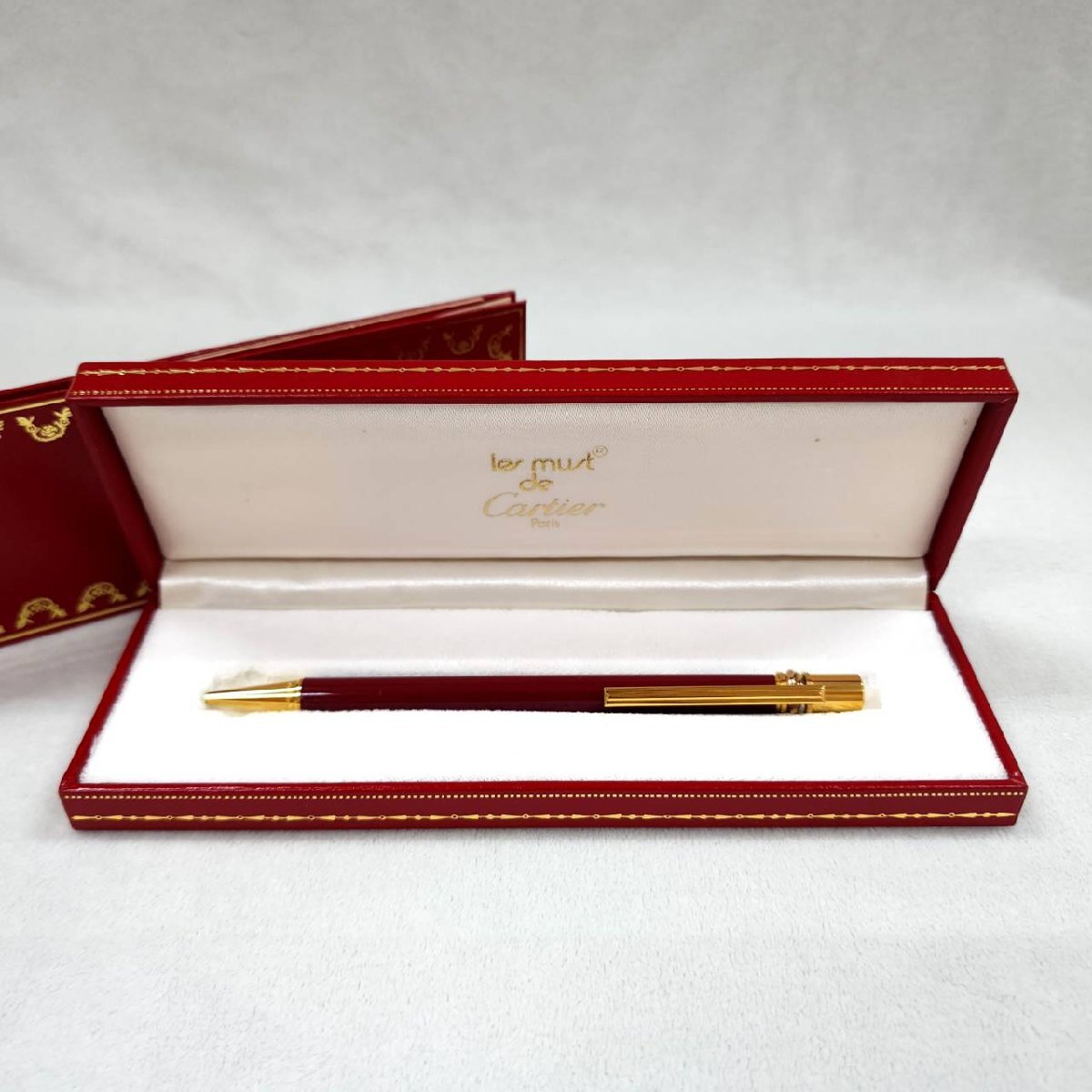 Cartier カルティエ ボールペン トリニティ ツイスト ボルドー 箱 国際