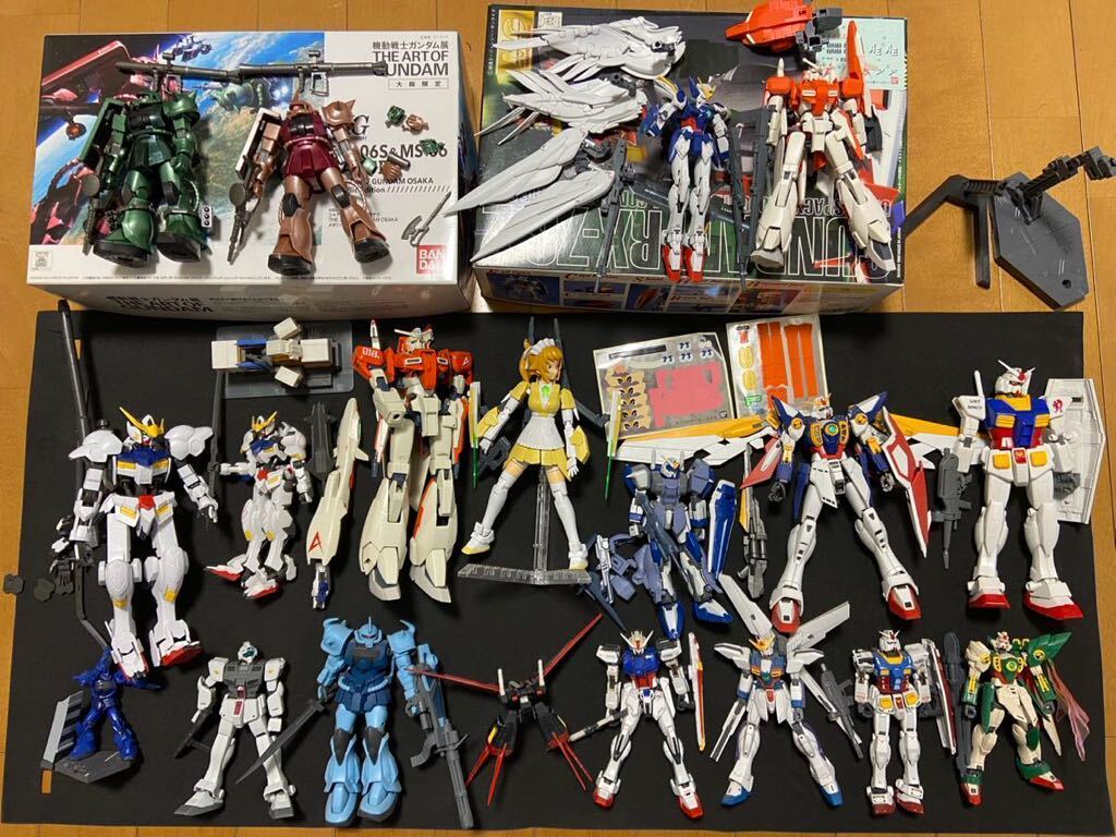 Yahoo!オークション - ガンプラ HG RG MG 組立済 ジャンク 詰め合わせ