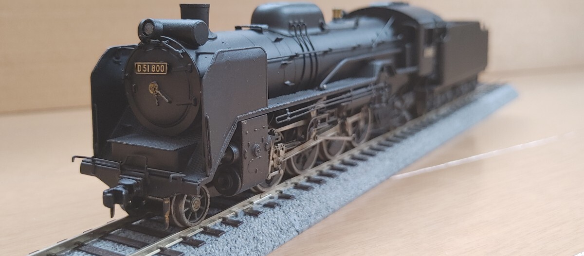 D51蒸気機関車模型 O ゲージサイズ 三井金属製 真鍮 D51蒸気機関車