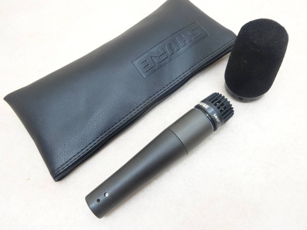 SHURE SM57 ダイナミックマイク 本体と付属品 【公式通販】