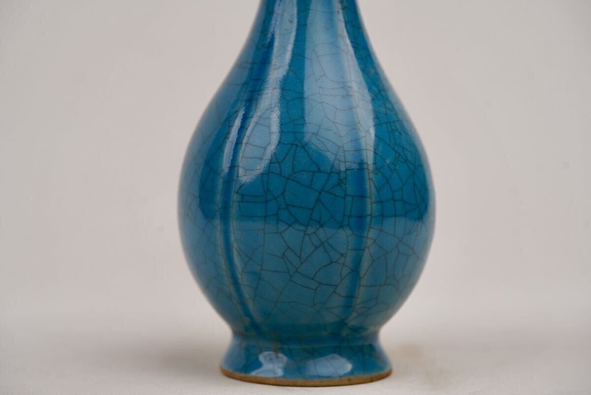 中国 清時代☆花瓶 染付 唐物 骨董品 古美術